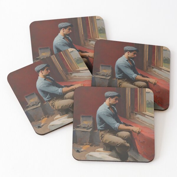 Item preview, Young concentrated construction worker designed and sold by MoodyFrames.