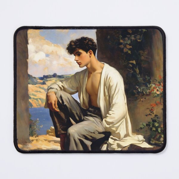 Item preview, Pensive young man posing in the sun - 2 designed and sold by MoodyFrames.