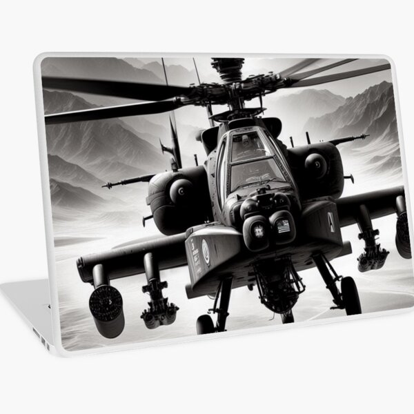 Vista previa del artículo con la obra «Impresión del AH-64 Apache», diseñado y vendido por SkywardTreasure.