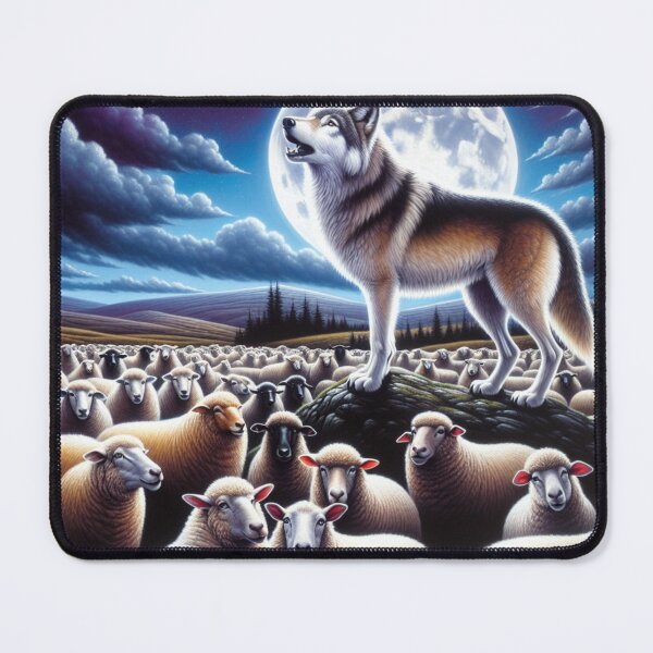 Item preview, Lone Wolf Among the Flock designed and sold by majidi1.