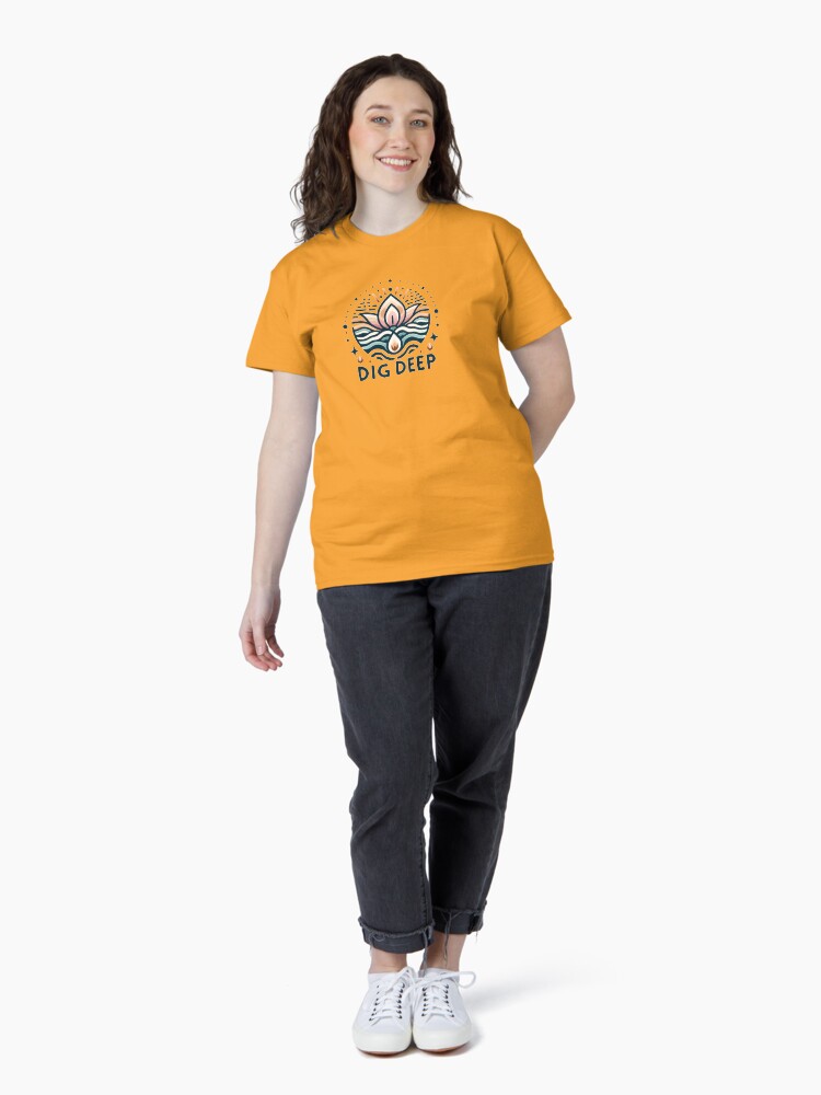 Thumbnail 4 of 7, Classic T-Shirt, Dig Deep (Spiritual) designed and sold by DJALCHEMY.