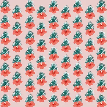 Artwork thumbnail, Tropical Flower Pattern by InGFocus