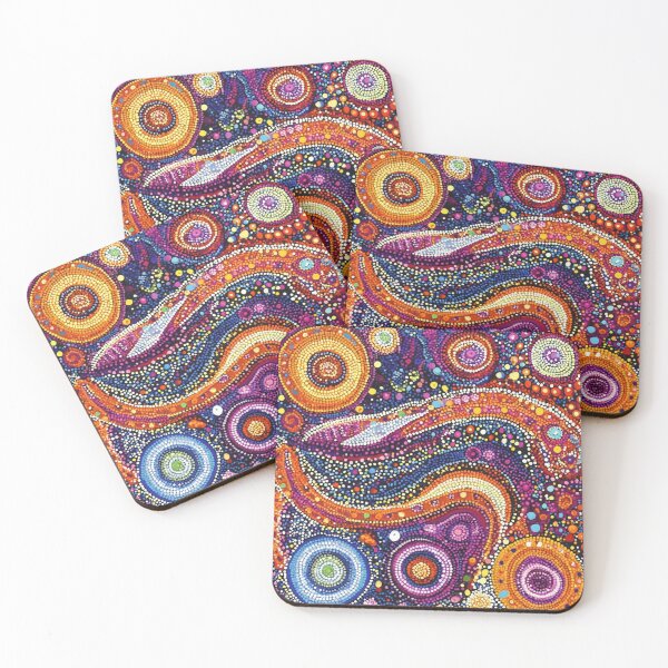 Item preview, Aboriginal Art Print - Dot Painting designed and sold by ArtbyEricG.