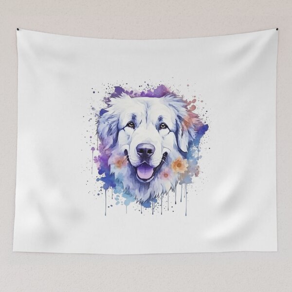 Item preview, Great Pyrenees | Colorful Watercolor Design #5 designed and sold by MatsurexDesigns.