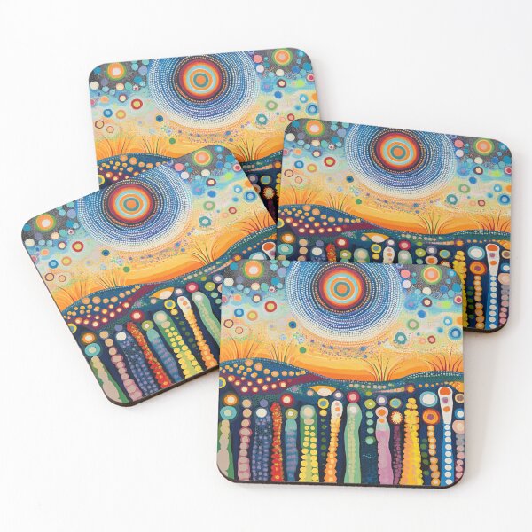 Item preview, Aboriginal Art Print - Dot Painting designed and sold by ArtbyEricG.