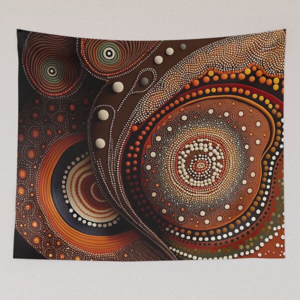 Item preview, Aboriginal Art Print - Dot Painting designed and sold by ArtbyEricG.