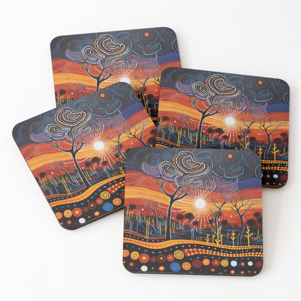 Item preview, Aboriginal Art Print - Dot Painting designed and sold by ArtbyEricG.