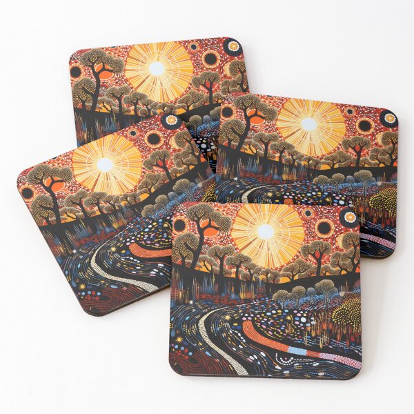 Item preview, Aboriginal Art Print - Dot Painting designed and sold by ArtbyEricG.