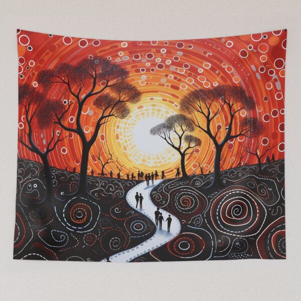 Item preview, Aboriginal Art Print - Dot Painting designed and sold by ArtbyEricG.