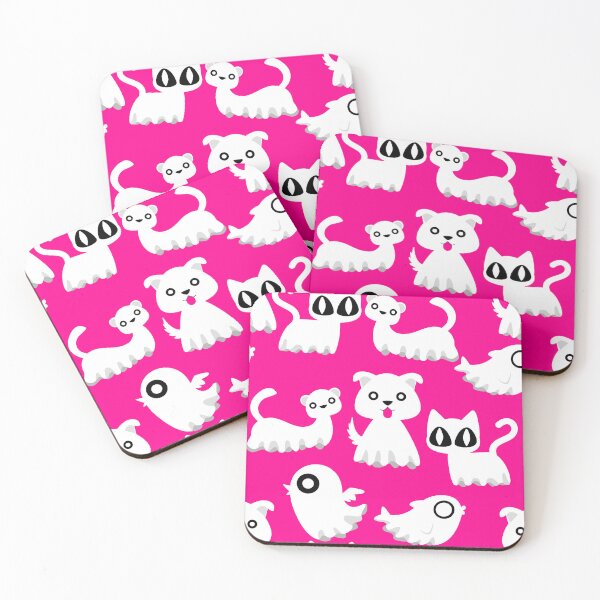 Item preview, halloween ghost ferret dog pink designed and sold by Gossip Rag.