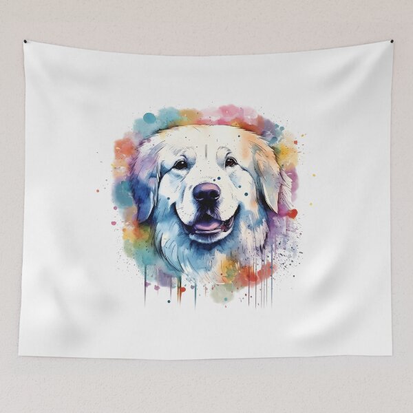Item preview, Great Pyrenees | Colorful Watercolor Design #8 designed and sold by MatsurexDesigns.