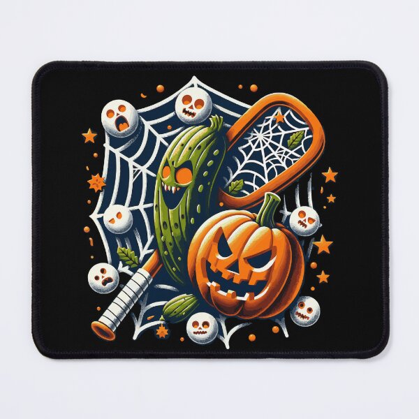 Item preview, Pickleball And Pumpkin Celebrating Halloween Xmas Pickleball Paddle designed and sold by Smix Pixels.