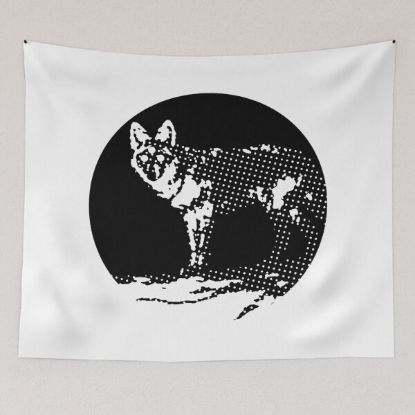 Item preview, Halftone Trail Cam Space Coyote designed and sold by HiddenStash.