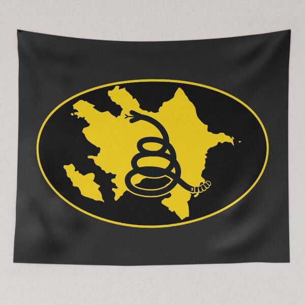 Item preview, AZERBAIJAN - Freedom Is The Superpower - Modern Gadsden Snake Flag - Dont Tread On Me design designed and sold by pelagio.
