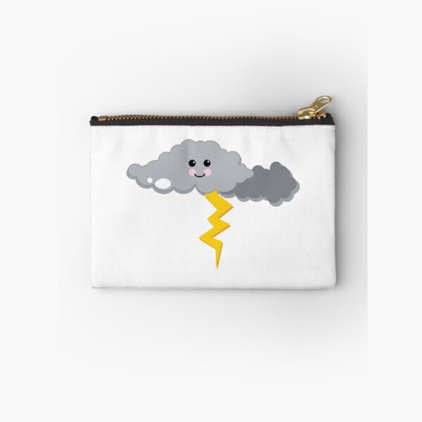 Item preview, Cute happy thunder and lightning clouds  designed and sold by esullivan.