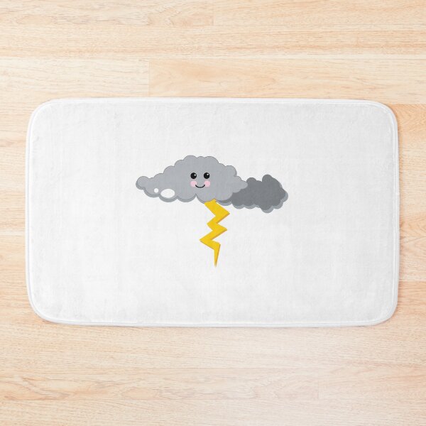 Item preview, Cute happy thunder and lightning clouds  designed and sold by esullivan.