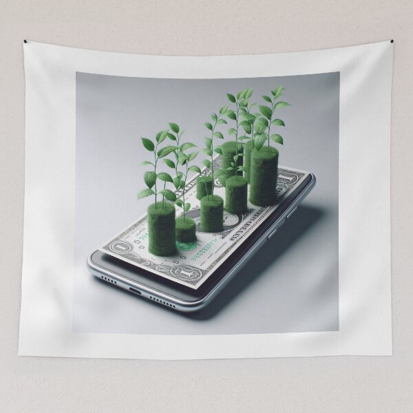 Item preview, Money Tree Digital Wealth Growth Gift Entrepreneurship,Money Tree Entrepreneurs Casual Wear designed and sold by majidi1.