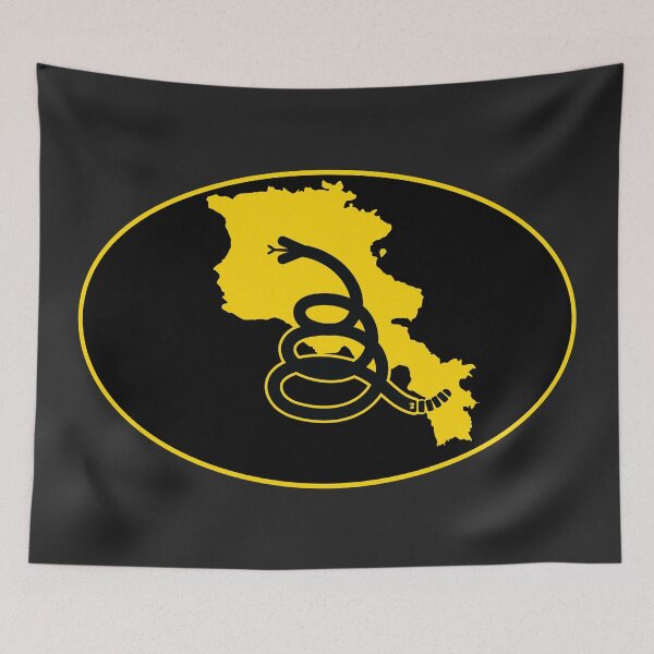 Item preview, ARMENIA - Freedom Is The Superpower - Modern Gadsden Snake Flag - Dont Tread On Me design designed and sold by pelagio.