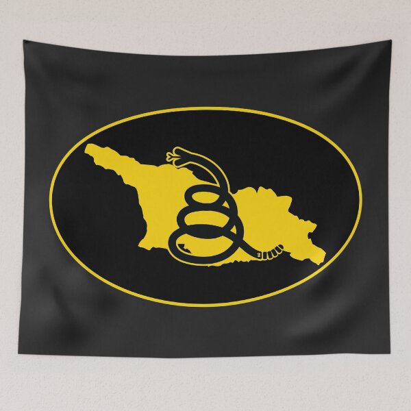 Item preview, GEORGIA - Freedom Is The Superpower - Modern Gadsden Snake Flag - Dont Tread On Me design designed and sold by pelagio.