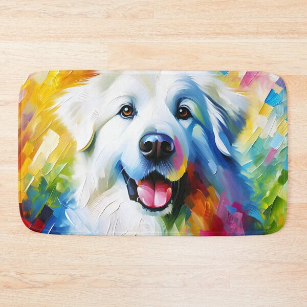 Item preview, Kuvasz Dog Acrylic Print Pet Portrait Dog Lovers designed and sold by Puppy Puzzles Plus.