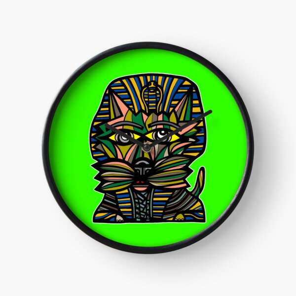 "Pharaoh Kat" Clock