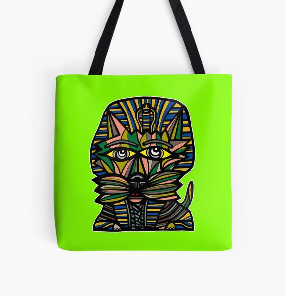 "Pharaoh Kat" All Over Print Tote Bag