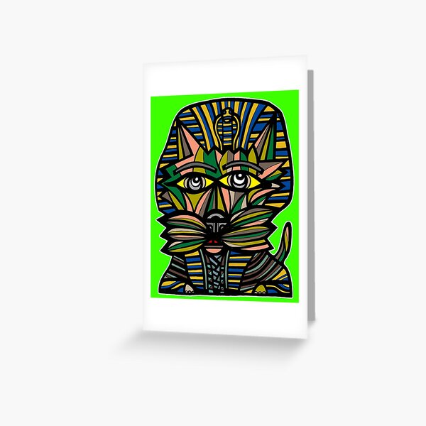 "Pharaoh Kat" Greeting Card