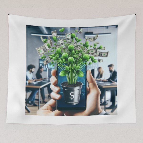 Item preview, Money Tree Digital Wealth Growth Gift Entrepreneurship,Money Tree Entrepreneurs Casual Wear designed and sold by majidi1.