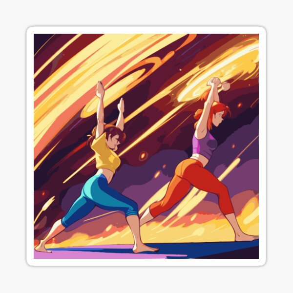 Exercise: “Dynamic Athletes in Motion” Sticker