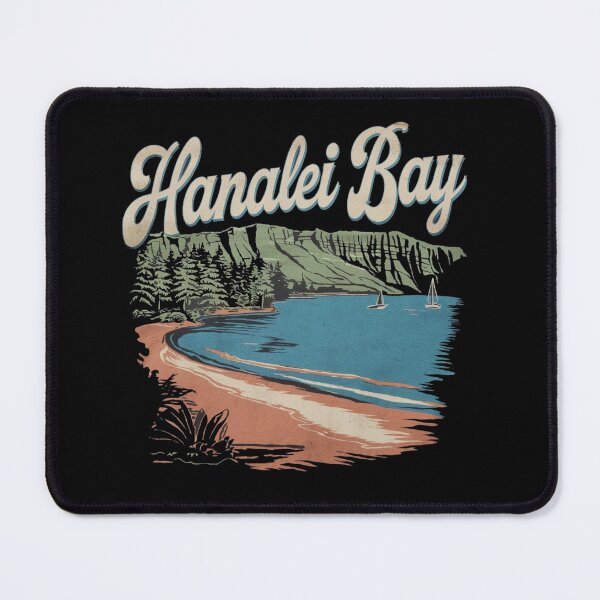 Item preview, Hanalei bay Beach - Hawaii Kauai United States designed and sold by GroovyDino.
