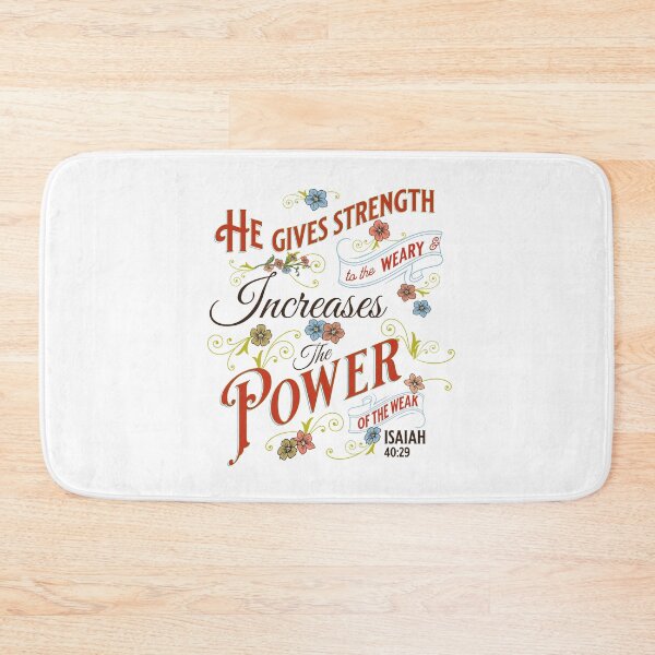 Item preview, Strength to the weary designed and sold by WhatHeSaid.