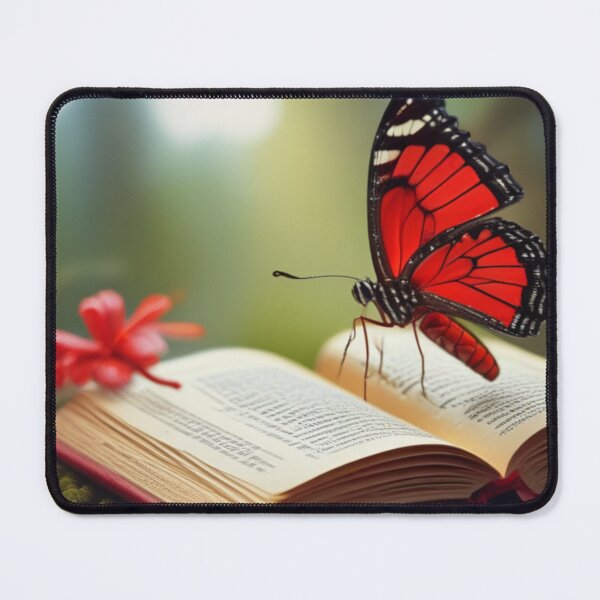 Item preview, Red Butterfly on a Book designed and sold by NicholeRose92.