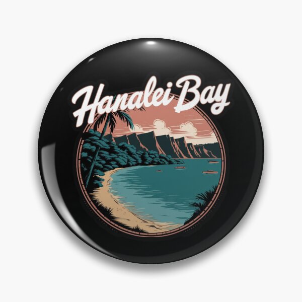 Item preview, Hanalei bay Beach - Hawaii Kauai United States designed and sold by GroovyDino.