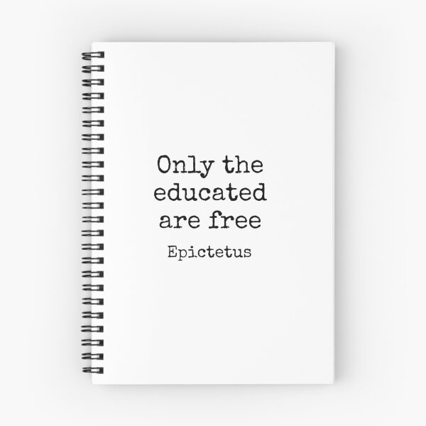 Item preview, Only the educated are free - Epictetus - philosopher quote designed and sold by Inspirationmotivation.