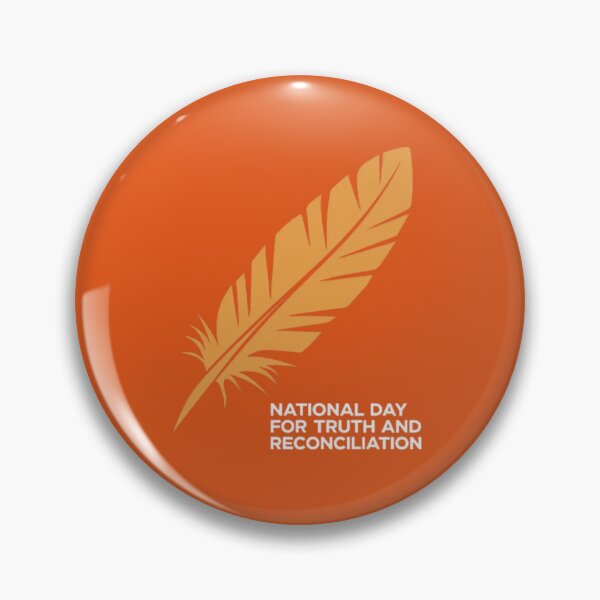 Item preview, Orange Background Feather Symbol for Truth and Reconciliation designed and sold by InspiredCreatives.
