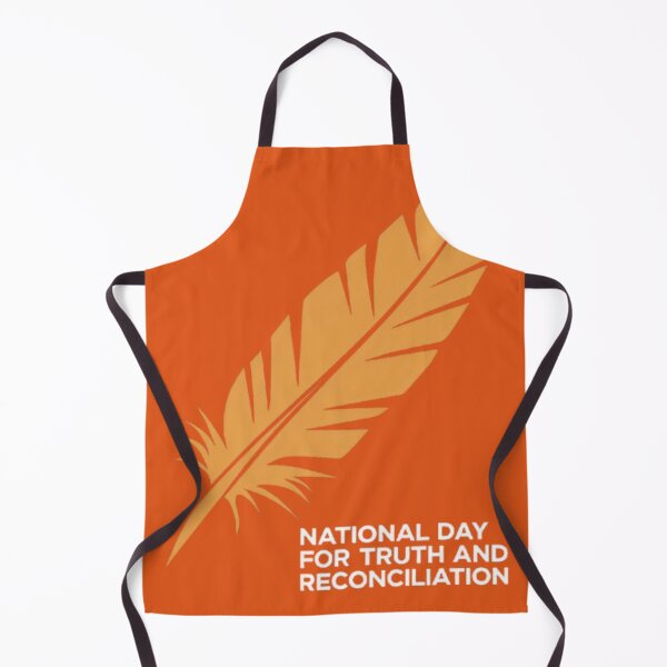 Item preview, Orange Background Feather Symbol for Truth and Reconciliation designed and sold by InspiredCreatives.