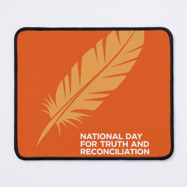 Item preview, Orange Background Feather Symbol for Truth and Reconciliation designed and sold by InspiredCreatives.