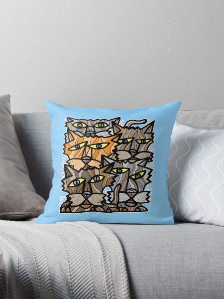 "Fun Kats" Throw Pillow