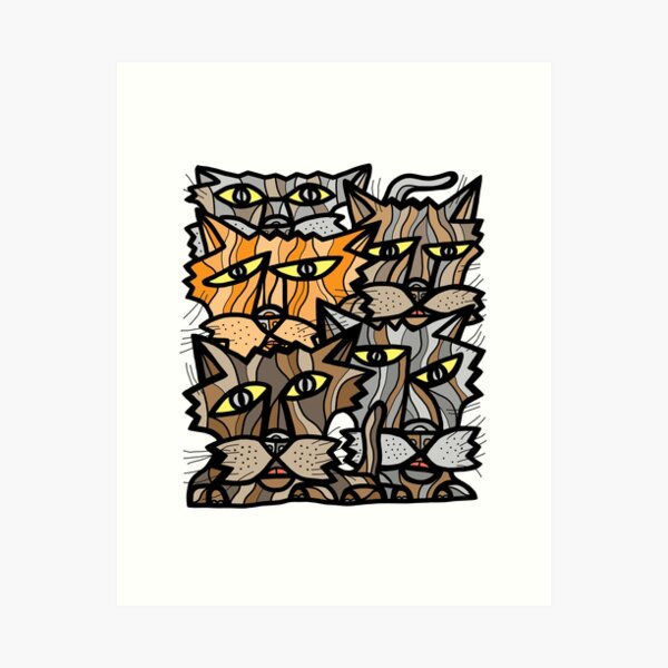 "Fun Kats" Art Print