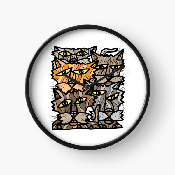 "Fun Kats" Clock