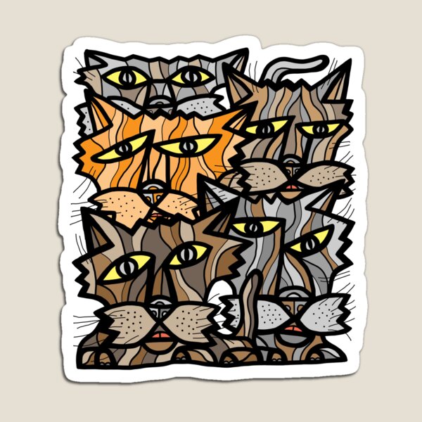 "Fun Kats" Magnet