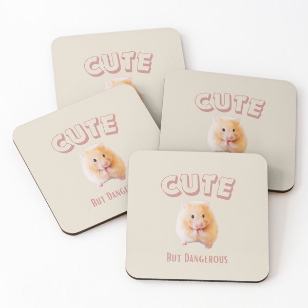 Item preview, Copy of Cute But Dangerous - Pink Hamster - Crazy Hamster designed and sold by RoseGenuine.