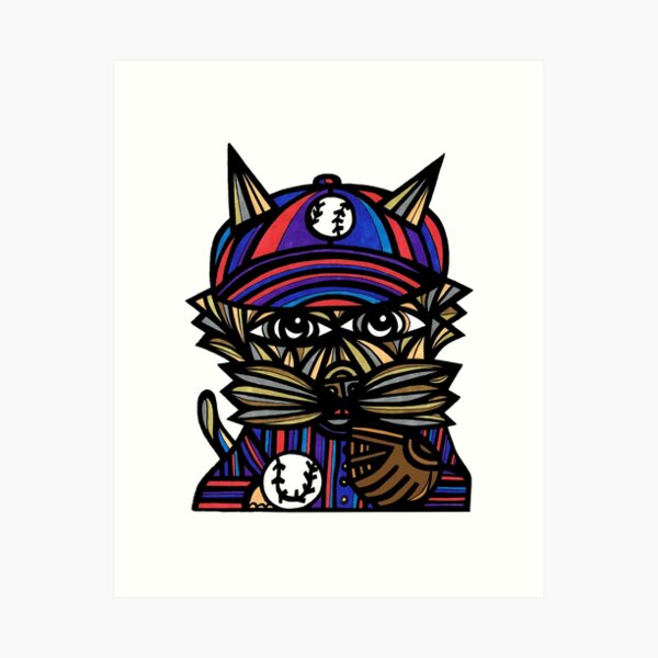 "Baseball Kat" Art Print