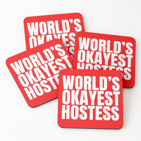 Item preview, World's Okayest Hostess - White designed and sold by Cutsandsparks.