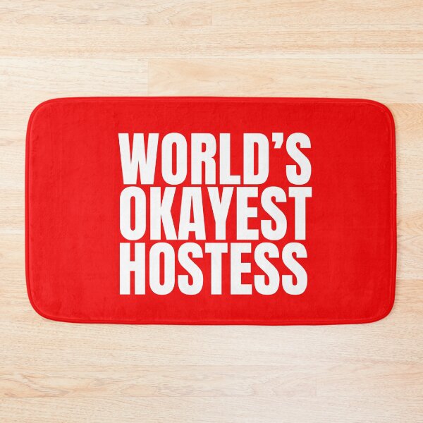 Item preview, World's Okayest Hostess - White designed and sold by Cutsandsparks.