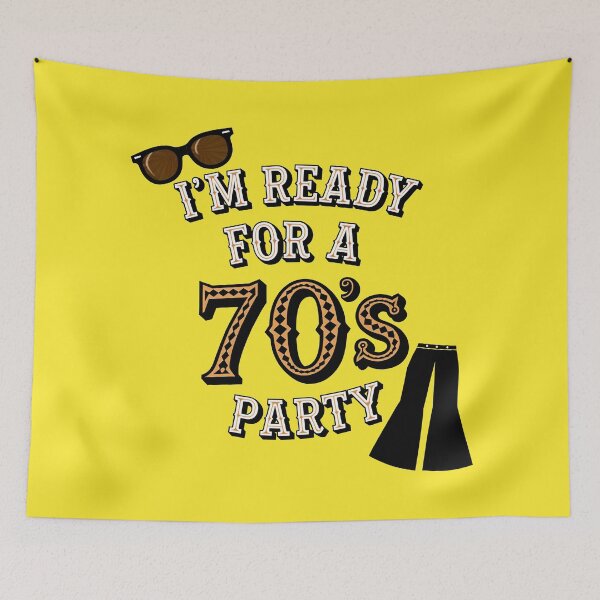 Item preview, Estoy listo para una fiesta de los años 70. Cita retro designed and sold by TheArtOfPat.