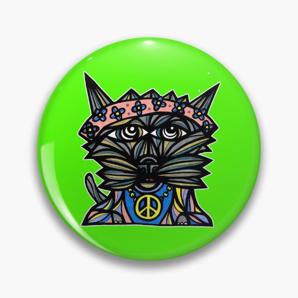 "Peace Kat" Pin