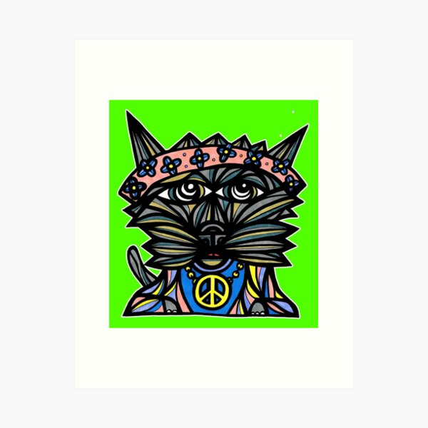 "Peace Kat" Art Print