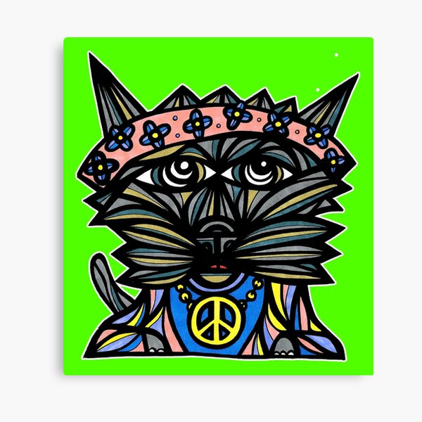 "Peace Kat" Canvas Print