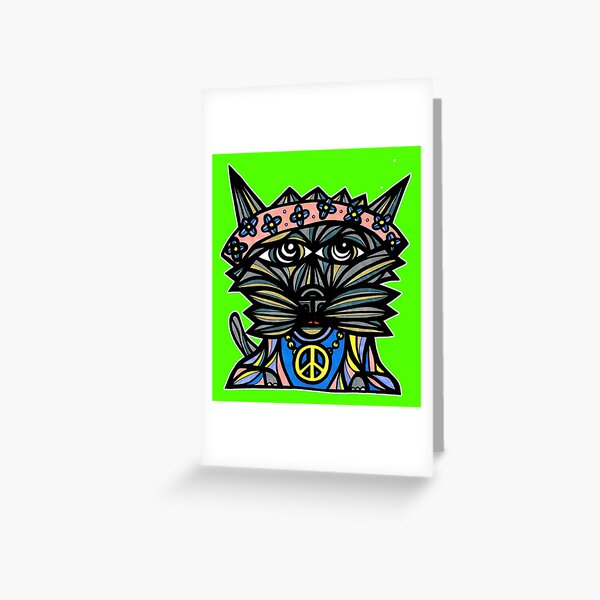 "Peace Kat" Greeting Card